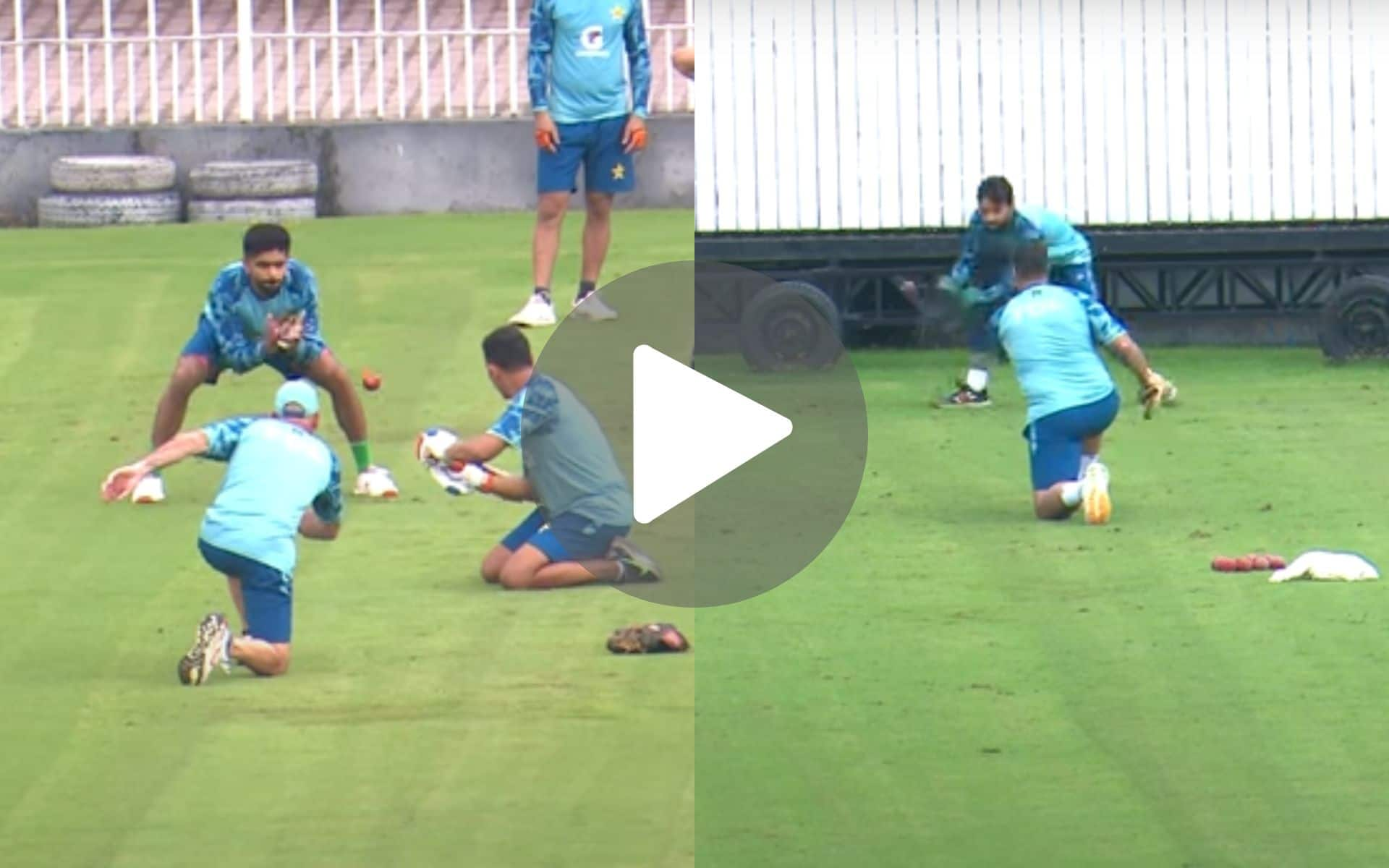 Babar, Rizwan Impress As PAK Conduct 1st Fielding Session Before BAN Tests; Check Video